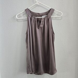 Naked zebra satin like sleeveless blouse size small